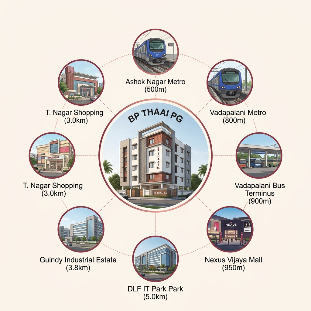 BP Thaai PG Location Map Infographic